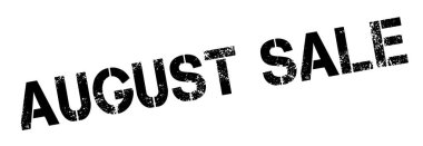 Ağustos Satılık lastik damgası