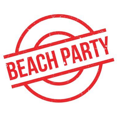 plaj partisi lastik damgası