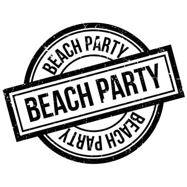 plaj partisi lastik damgası