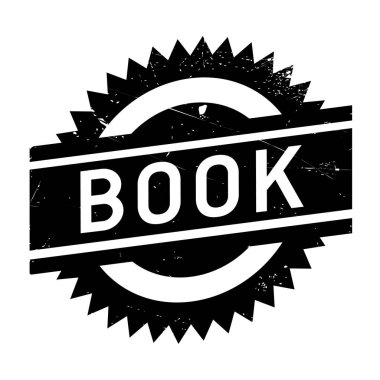 Kitap damgası. Grunge tasarım toz çizikler ile