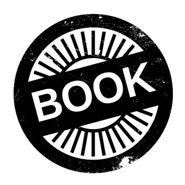 Kitap damgası. Grunge tasarım toz çizikler ile