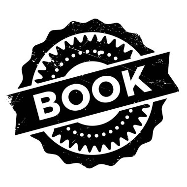 Kitap damgası. Grunge tasarım toz çizikler ile