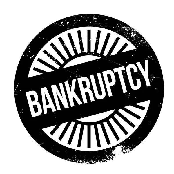 Резиновая марка банкротства — стоковый вектор