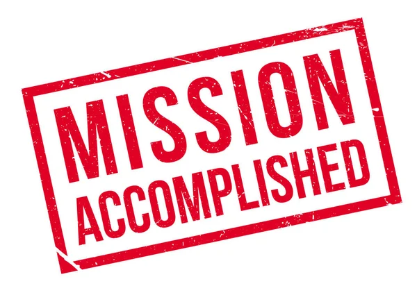 Mission accomplished stamp — Stock Vector