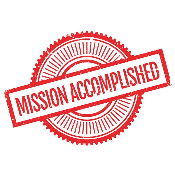 Mission accomplished stamp — Stock Vector