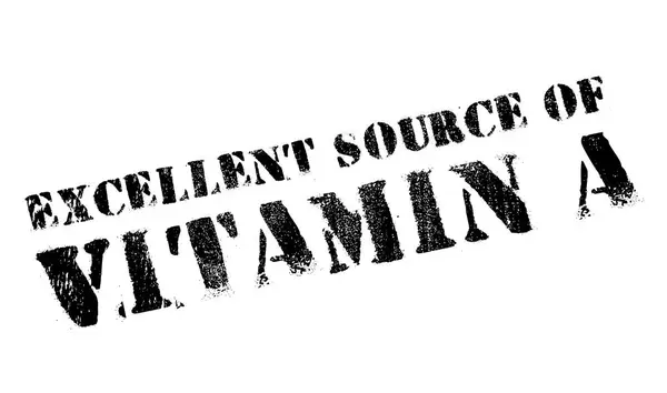 Excelente fonte de vitamina A selo — Vetor de Stock