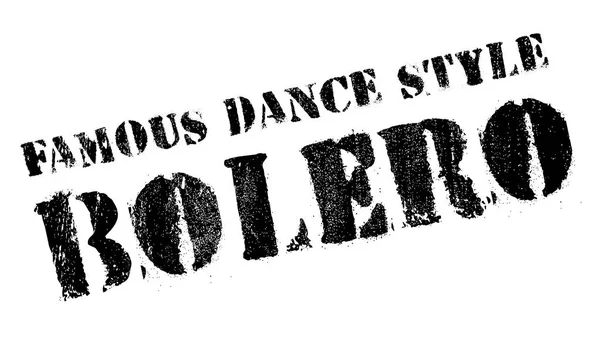Ünlü dans stili, bolero damgası — Stok Vektör