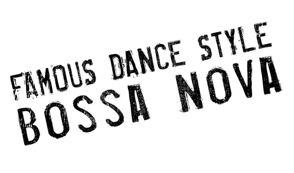 有名なダンス スタイル、ボサ ・ ノヴァのスタンプ — ストックベクタ