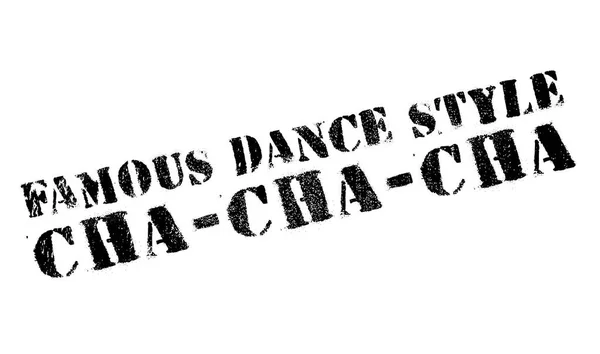 Estilo de baile famoso, sello Cha-Cha-Cha — Vector de stock