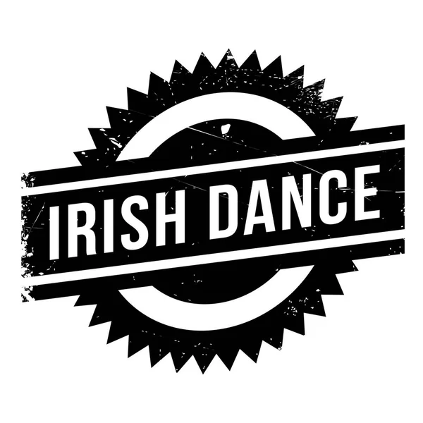 Estilo de baile famoso, sello de baile irlandés — Vector de stock