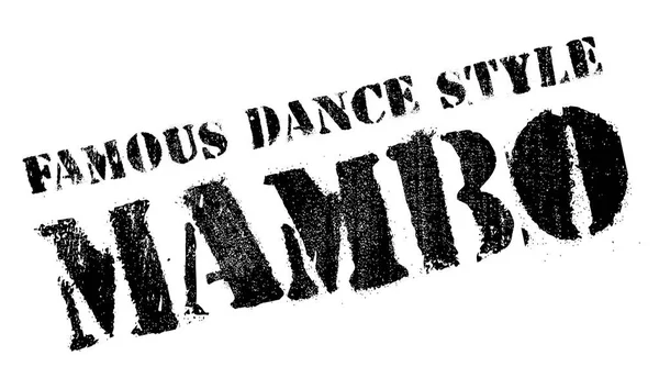Ünlü dans stili, Mambo damgası — Stok Vektör