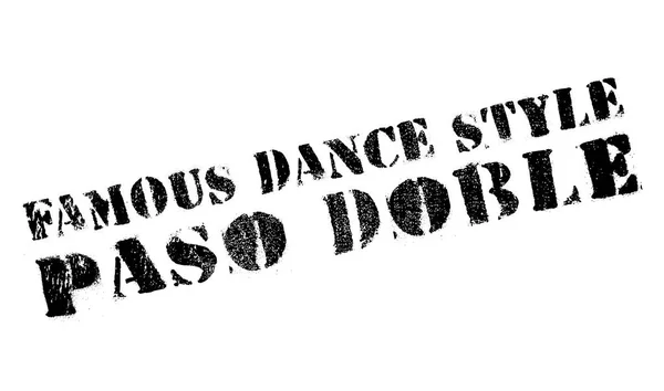 有名なダンス スタイル、パソドブレ スタンプ — ストックベクタ