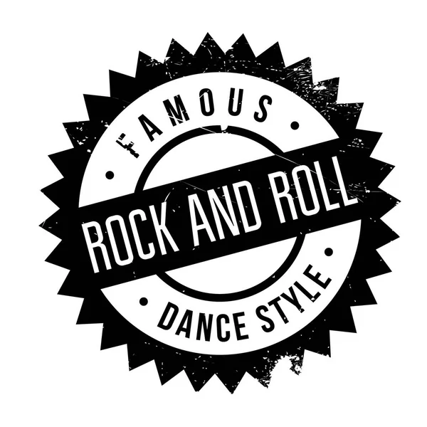 有名なダンス スタイル、ロックン ロール スタンプ — ストックベクタ