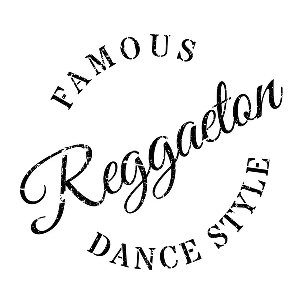 Styl słynnego tańca, Reggaeton stempel — Wektor stockowy
