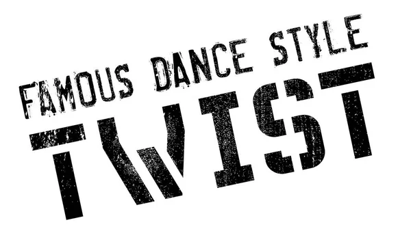 有名なダンス スタイル、ツイスト スタンプ — ストックベクタ