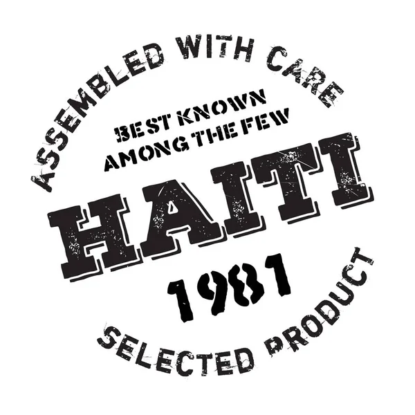 Haiti lastik damgalamak içinde monte