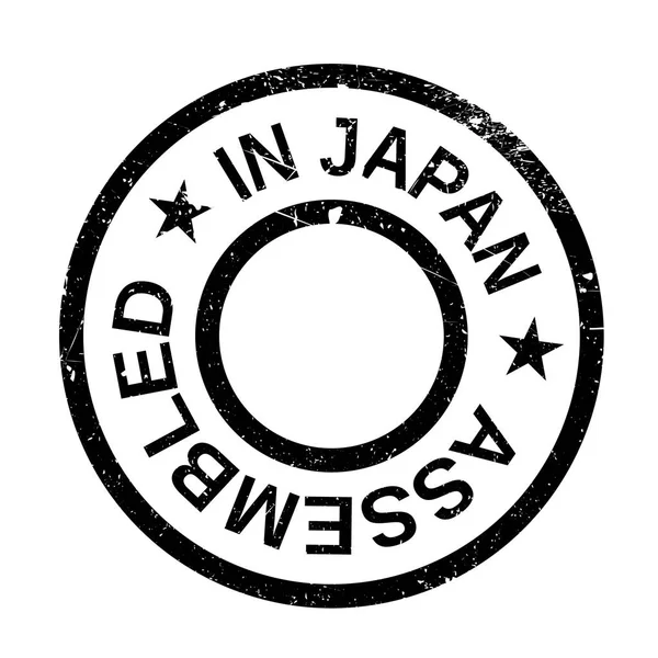 Montado en Japón Sello de goma — Vector de stock