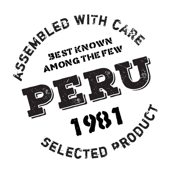 Peru lastik damgalamak içinde monte