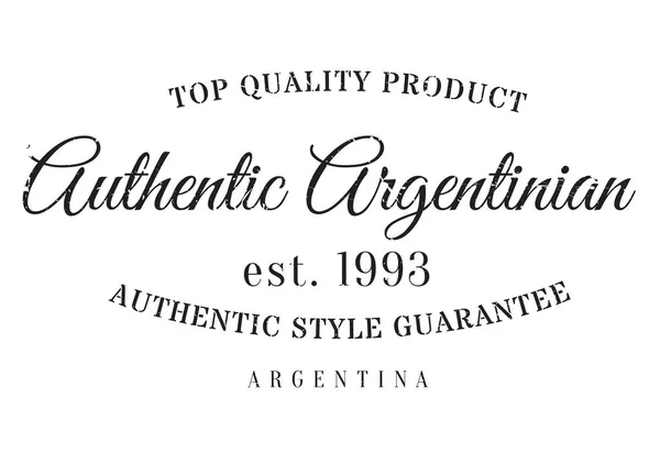 Otantik Arjantinli ürün damgası — Stok Vektör