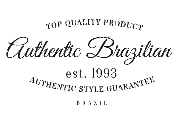 Carimbo de produto brasileiro autêntico —  Vetores de Stock