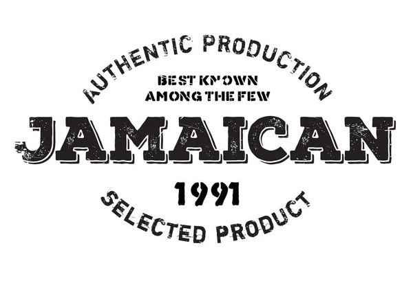 Authentic jamaican product stamp — Stock Vector