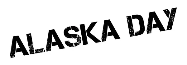 Carimbo de borracha Alaska Day — Vetor de Stock