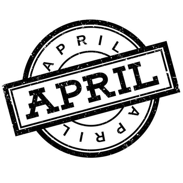 April Rubberstempel — Stockvector