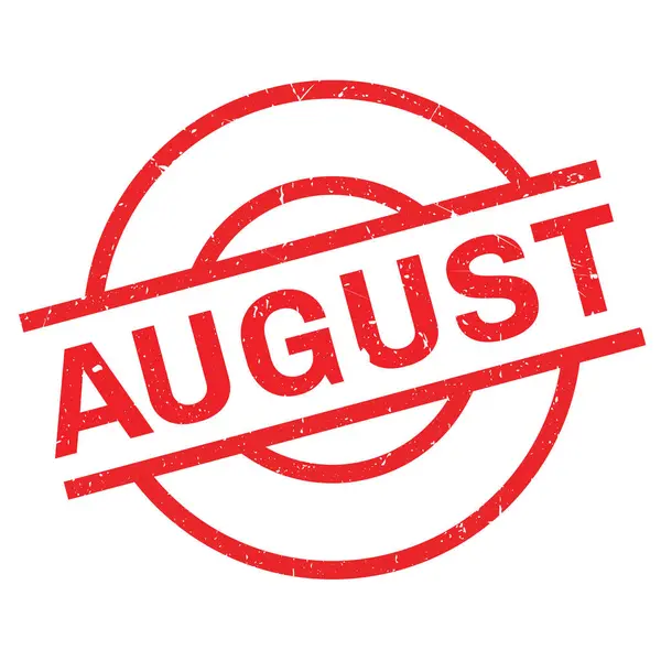 Резиновая марка Августа — стоковый вектор