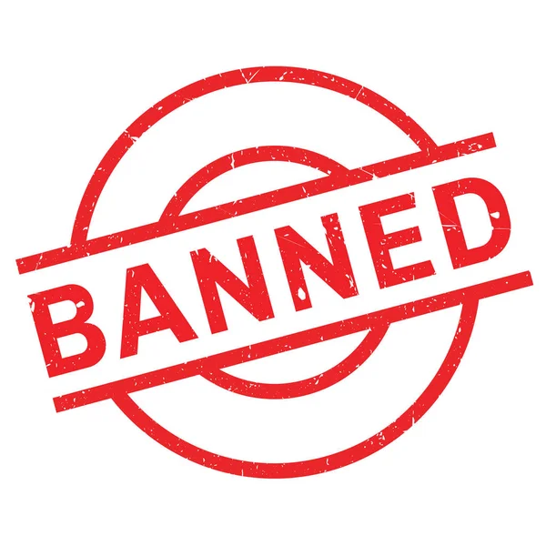 Απαγορευμένη σφραγίδα καουτσούκ — Διανυσματικό Αρχείο
