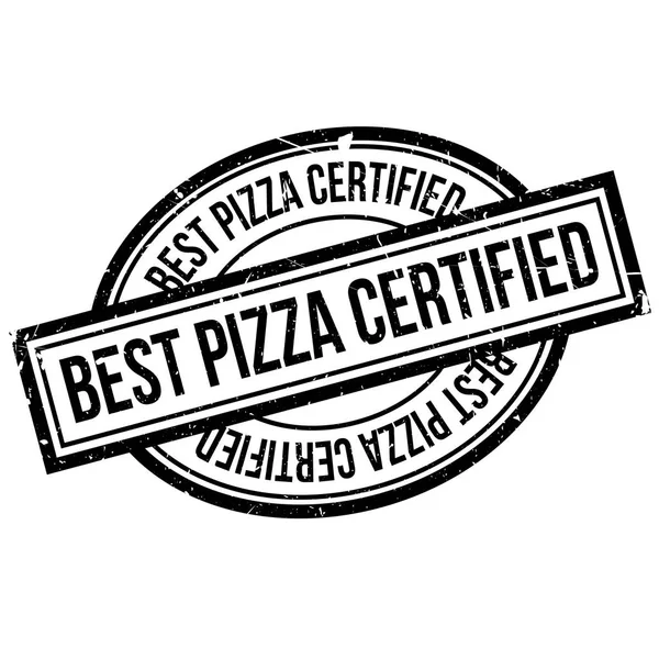 Best Pizza Certified rubber stamp — Stock Vector