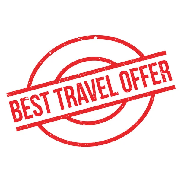 Best Travel Offer rubber stamp — Stock Vector