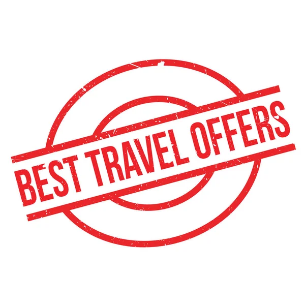 Best Travel Offers rubber stamp — Stock Vector