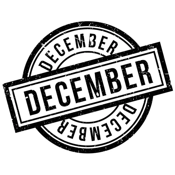 December Rubberstempel — Stockvector