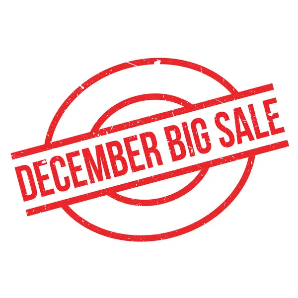 Sello de goma December Big Sale — Vector de stock