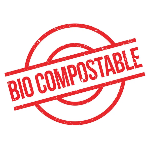 Bio composteerbaar Rubberstempel — Stockvector