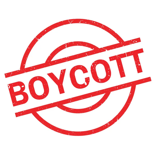 Boycott Timbre en caoutchouc — Image vectorielle