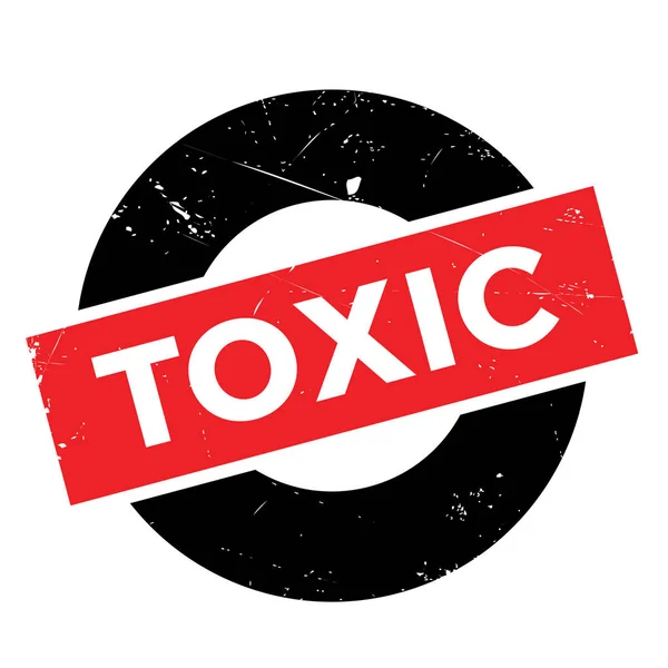 Sello de goma tóxica — Vector de stock