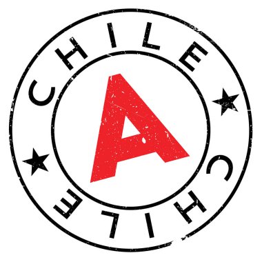 Şili pul kauçuk grunge