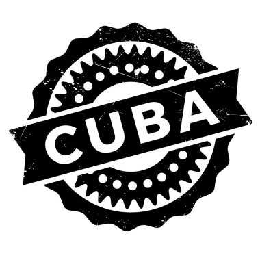 Küba damgası kauçuk grunge
