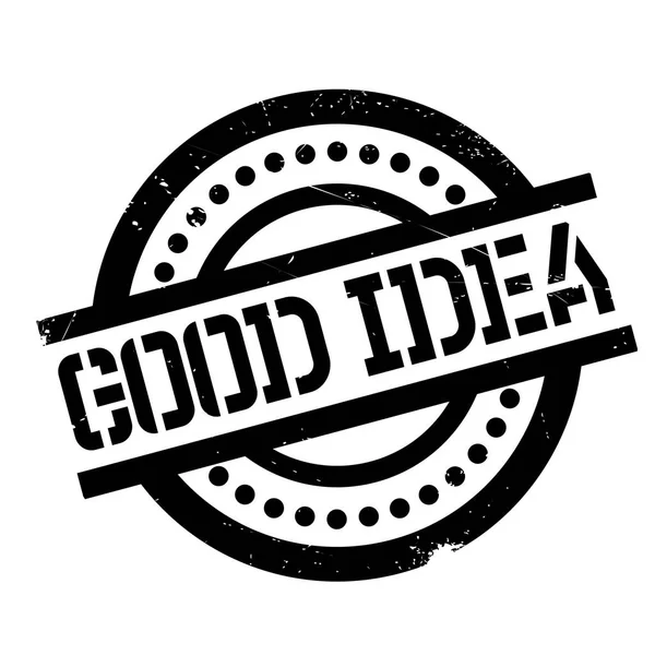 良いアイデアのゴム製スタンプ — ストックベクタ