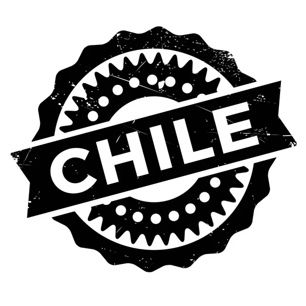 Chile selo grunge de borracha — Vetor de Stock