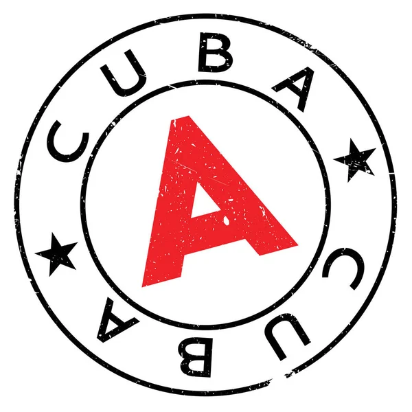 Küba damgası kauçuk grunge
