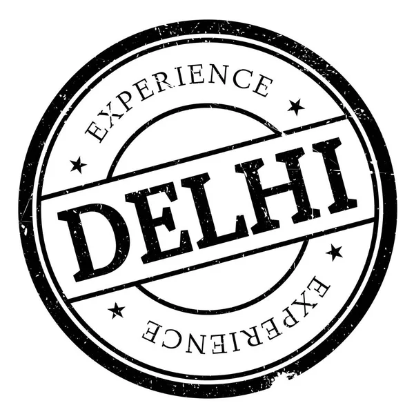 Grunge de goma de sello de Delhi — Vector de stock