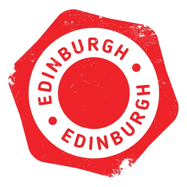 Edinburgh stamp rubber grunge — Stock Vector