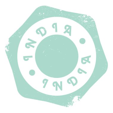 Hindistan damga kauçuk grunge