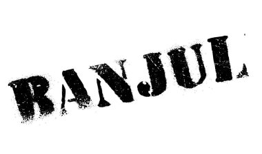 Banjul damga kauçuk grunge