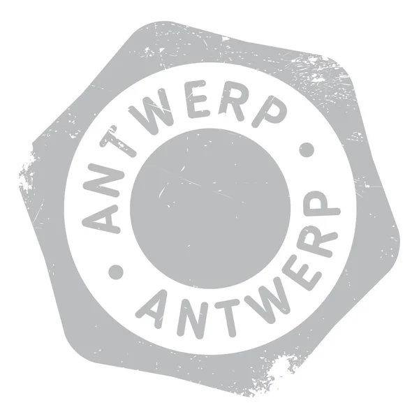 Antwerpen-Stempel-Kautschuk-grunge — Stockvektor