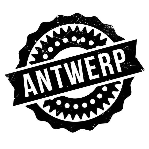 Antwerpen-Stempel-Kautschuk-grunge — Stockvektor