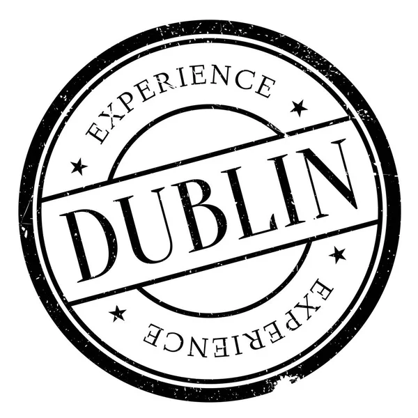 Dublin damga kauçuk grunge — Stok Vektör