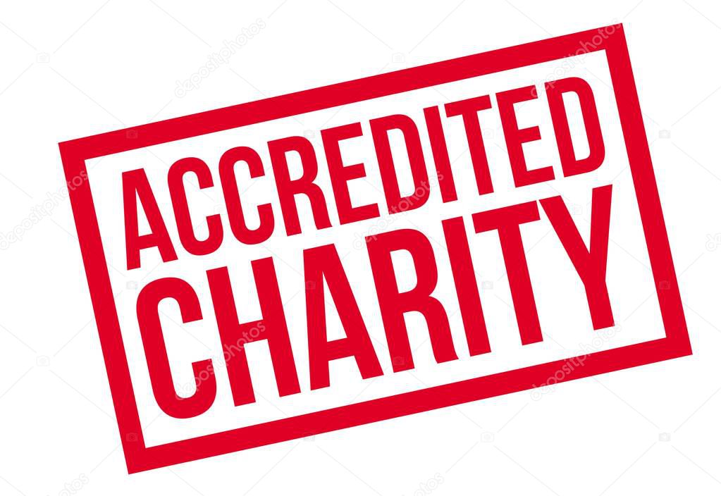 Accredited Charity rubber stamp